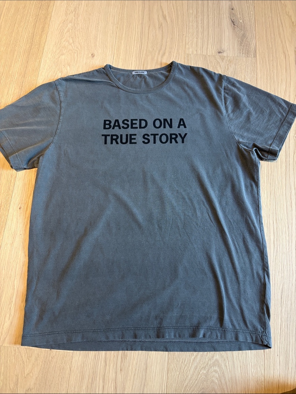 Based On A True Story Graphic Tee - soft Black size XL